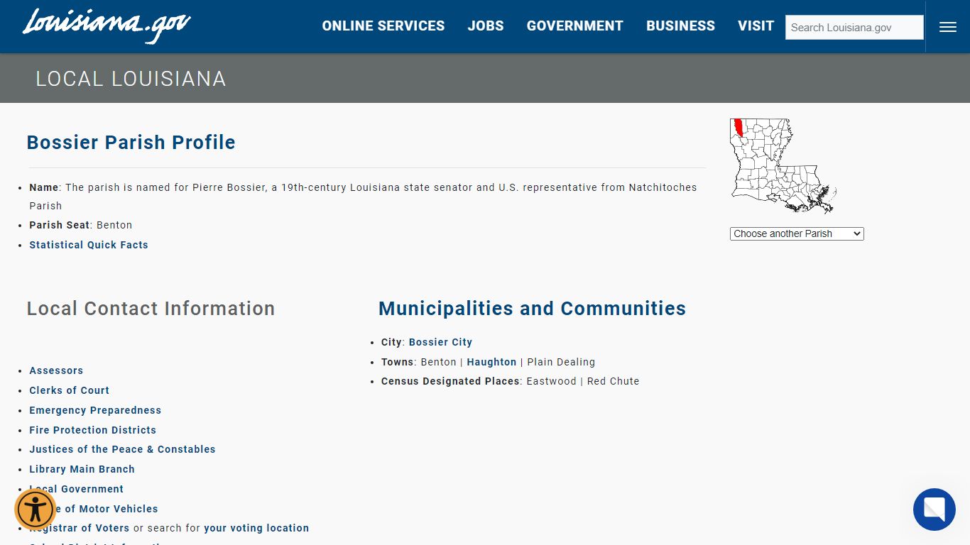 Bossier Parish - The official website of Louisiana