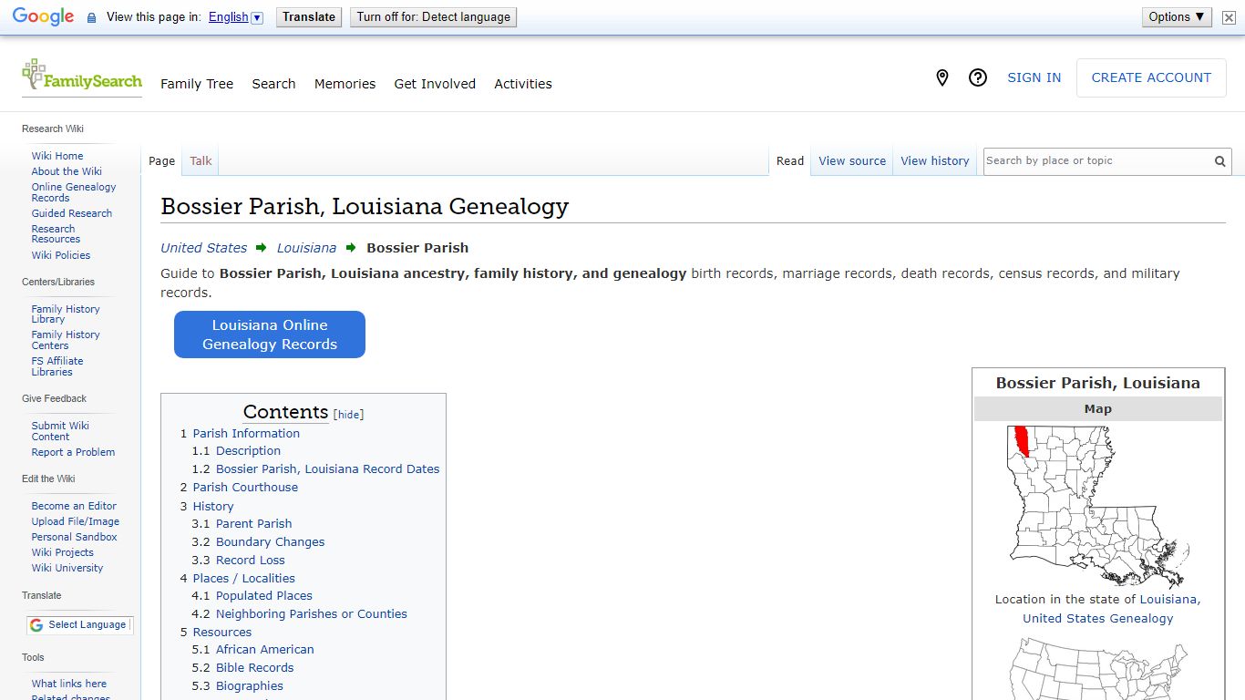 Bossier Parish, Louisiana Genealogy • FamilySearch